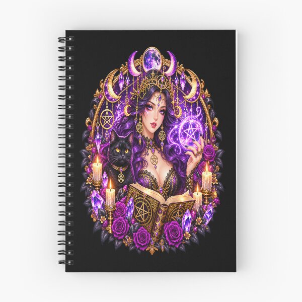 Item preview, Occult Goddess – Mystical Magic and Purple Roses designed and sold by TroviTutto.