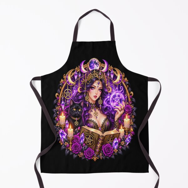 Item preview, Occult Goddess – Mystical Magic and Purple Roses designed and sold by TroviTutto.