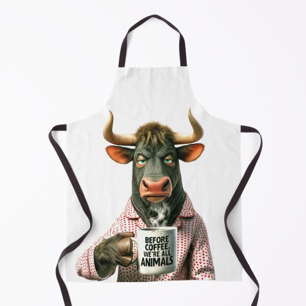 Artikelvorschau, Vor dem Kaffee sind wir alle Tiere – Grumpy Bull entworfen und verkauft von AI-lineDesign.