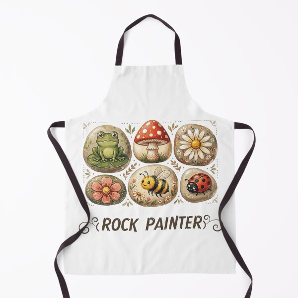 Item preview, Rock Painter - Cute Cottagecore Painted Stones Art designed and sold by MANA-Goods.