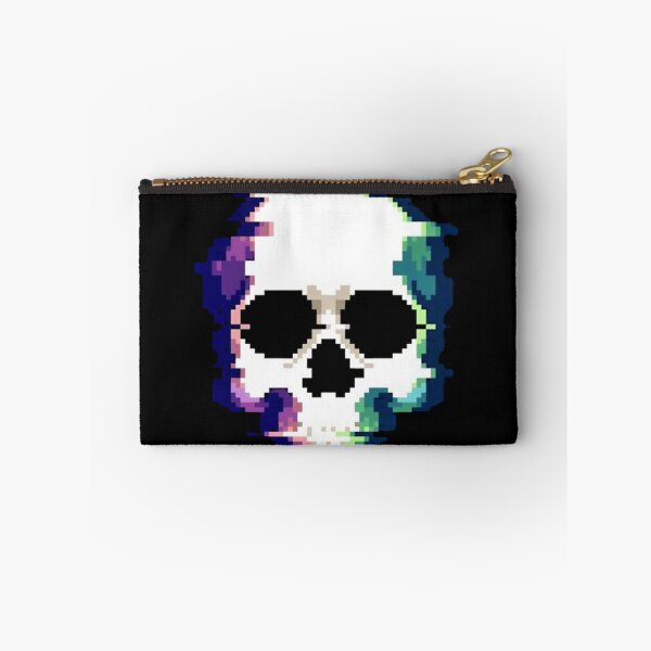 Item preview, Retro 8-Bit Pixel Art Glitch Skull Design designed and sold by Munib302.