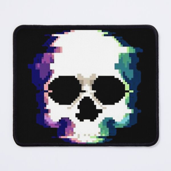 Item preview, Retro 8-Bit Pixel Art Glitch Skull Design designed and sold by Munib302.