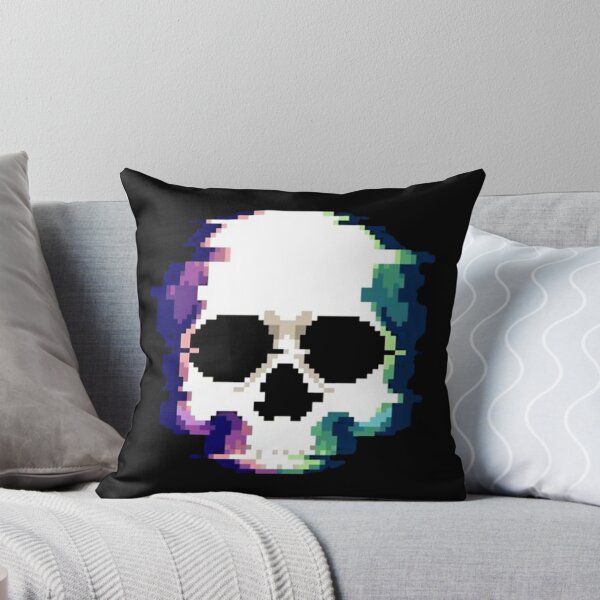Item preview, Retro 8-Bit Pixel Art Glitch Skull Design designed and sold by Munib302.