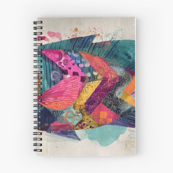 Item preview, Colorful fish art with patterns designed and sold by anytka.