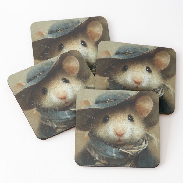 Item preview, Mouse wears a hat and scarf designed and sold by anytka.
