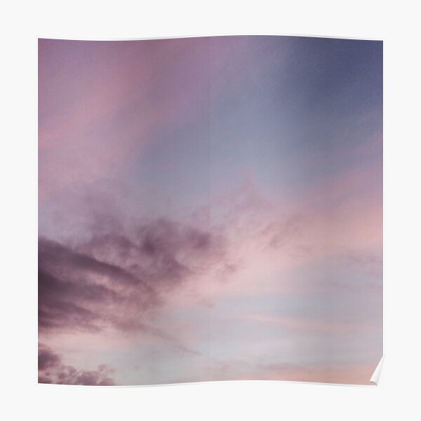 Pastel Clouds Summer Sunset Poster For Sale By Alexandrastr Redbubble