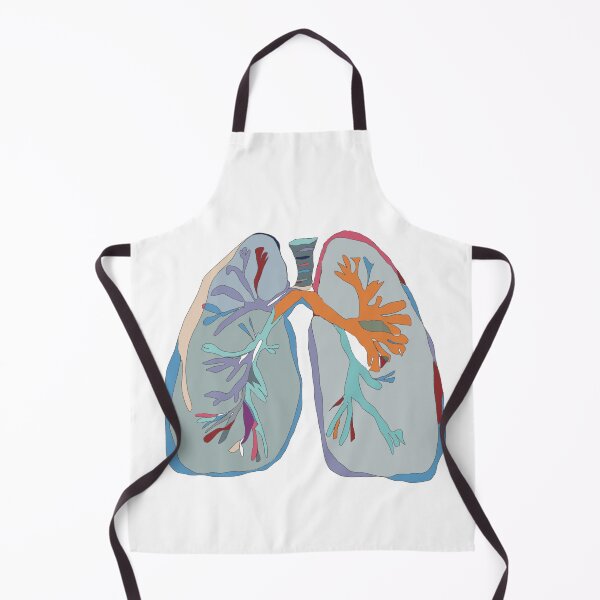 Item preview, Blue & Purple Lungs - Abstract Anatomy Line Art designed and sold by iampaulmorris.