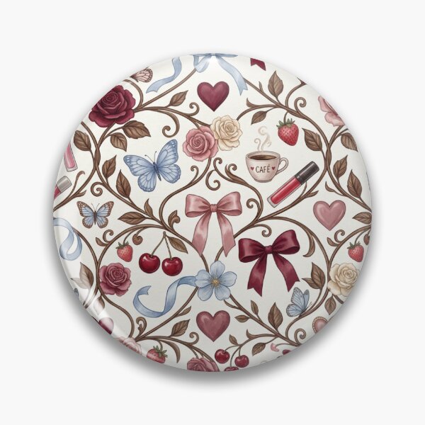 Item preview, Vintage Girly Floral Pattern designed and sold by AmalHelmiLab.