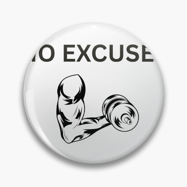 Item preview, No Excuses Gym Fitness Workout designed and sold by ALdesingArt.