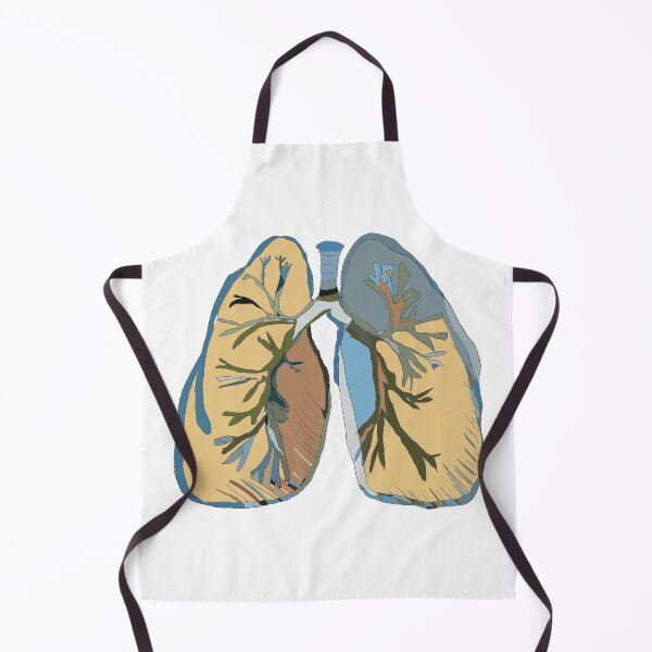 Item preview, Yellow & Blue Lungs - Abstract Anatomy Line Art designed and sold by iampaulmorris.