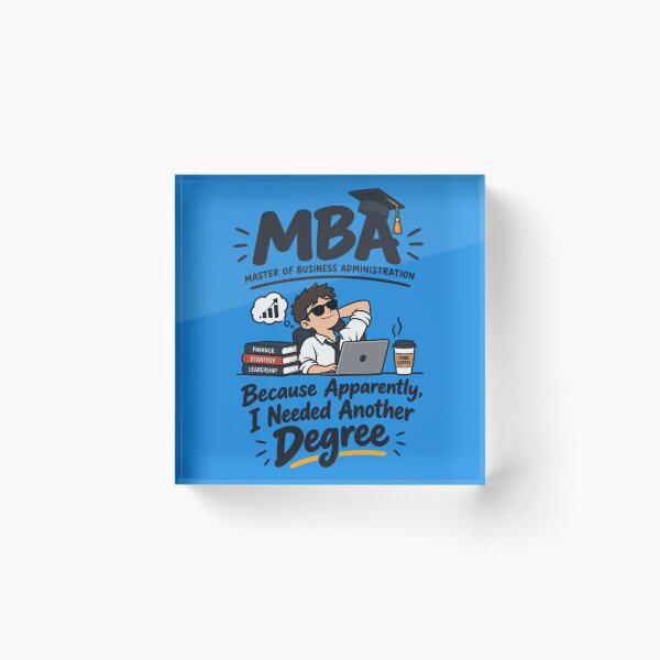 Item preview, MBA Master of Business Administration Funny Student Gift designed and sold by 19Beauty.