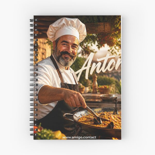 Item preview, Antonio Spanish Paella Chef Artwork designed and sold by AmigoContact.