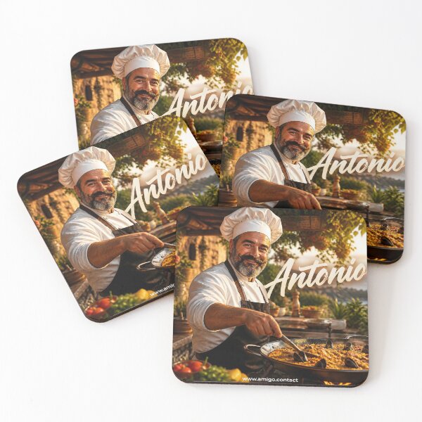 Item preview, Antonio Spanish Paella Chef Artwork designed and sold by AmigoContact.