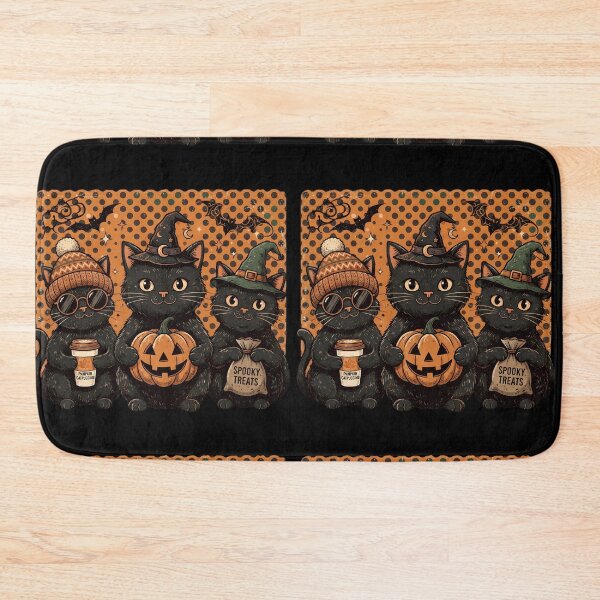 Item preview, Pumpkin Catpuccino Cute Black Cats Spooky Treats Retro Polka Dot Classic T-Shirt designed and sold by Basma Designs | Retro, Kawaii Shirts & Stickers.