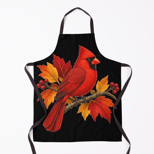 Item preview, Northern Cardinal Autumn Bird designed and sold by ARDELVEX STUDIO.
