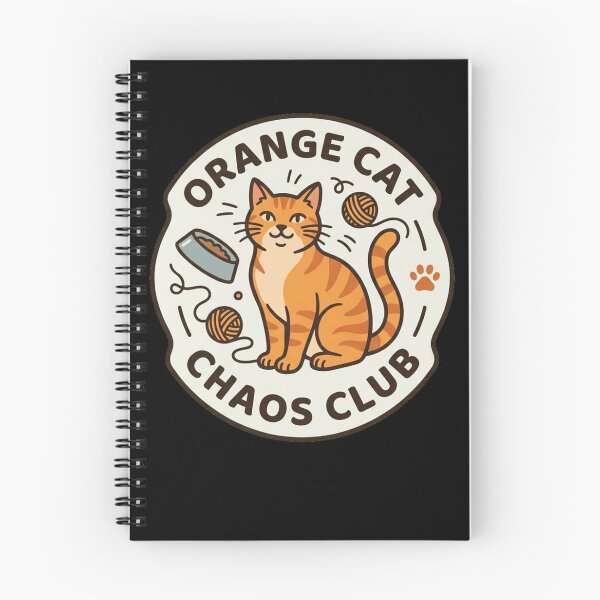 Item preview, Orange Cat Chaos Club Vintage Badge Graphic designed and sold by mood-draftsman.
