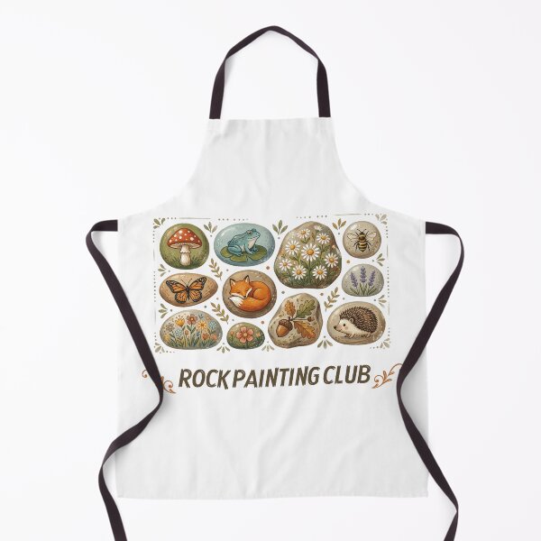 Item preview, Rock Painting Club - Cottagecore Forest Animals & Botanical Stones designed and sold by MANA-Goods.