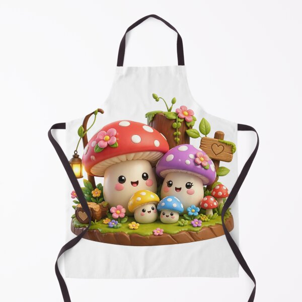 Item preview, Kawaii mushroom family designed and sold by Tunarite.