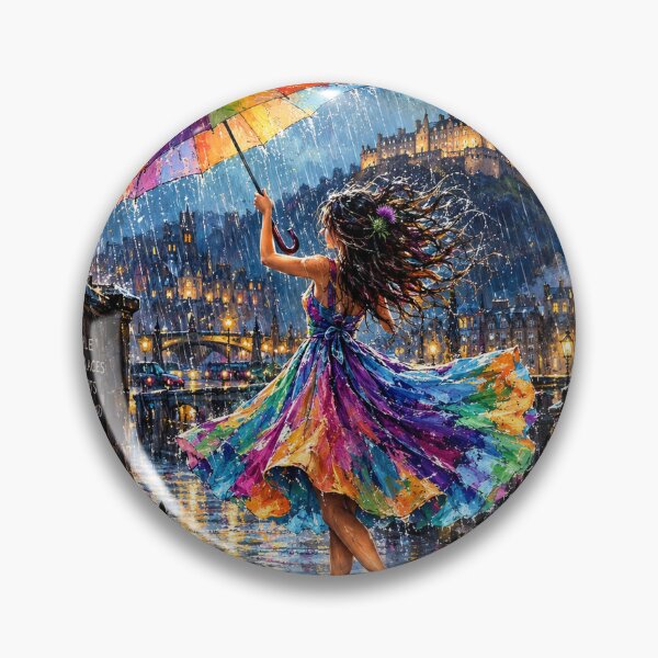 Item preview, Scotland – Where the Sun Is a Rumour | Colourful Scottish Rain Art designed and sold by Thistleinkart.