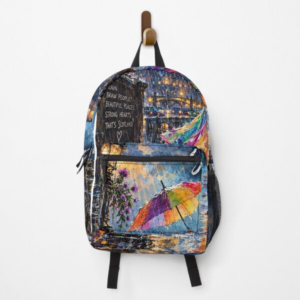 Item preview, Scotland – Where the Sun Is a Rumour | Colourful Scottish Rain Art designed and sold by Thistleinkart.