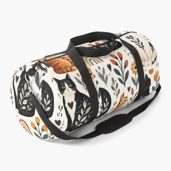 Item preview, Cute Scandinavian Cat Pattern | Nordic Floral Cat Design designed and sold by Aramdesing.