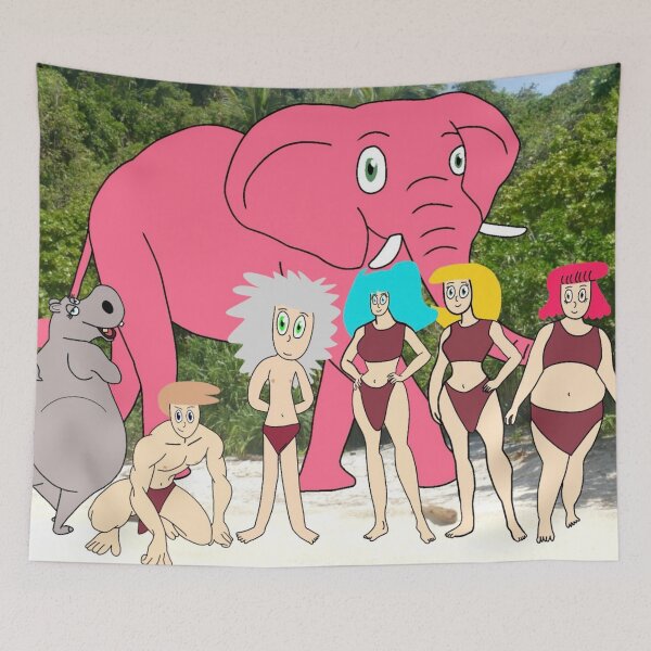 Item preview, Greetings From The Wild Jungle with Human Family (& animals) designed and sold by Kendallsweek.