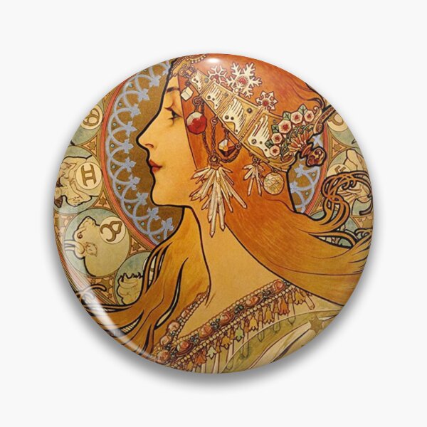 Artikelvorschau, Jugendstil-Wandbild, Sternzeichen-Astrologie-Druck, Vintage-Poster von Alphonse Mucha entworfen und verkauft von RickE.