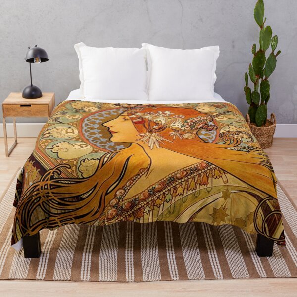 Item preview, Art Nouveau Wall Art, Zodiac Astrology Print, Alphonse Mucha Vintage Poster designed and sold by RickE.