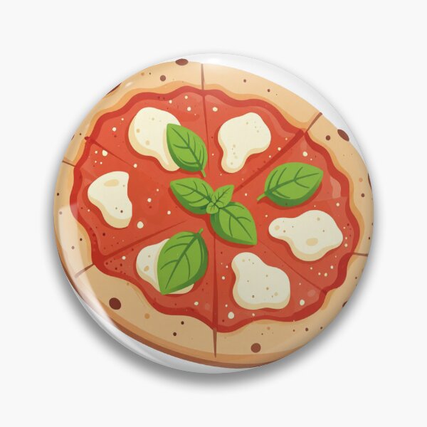 Item preview, Delicious classic Italian margherita pizza illustration designed and sold by WildArtIT.