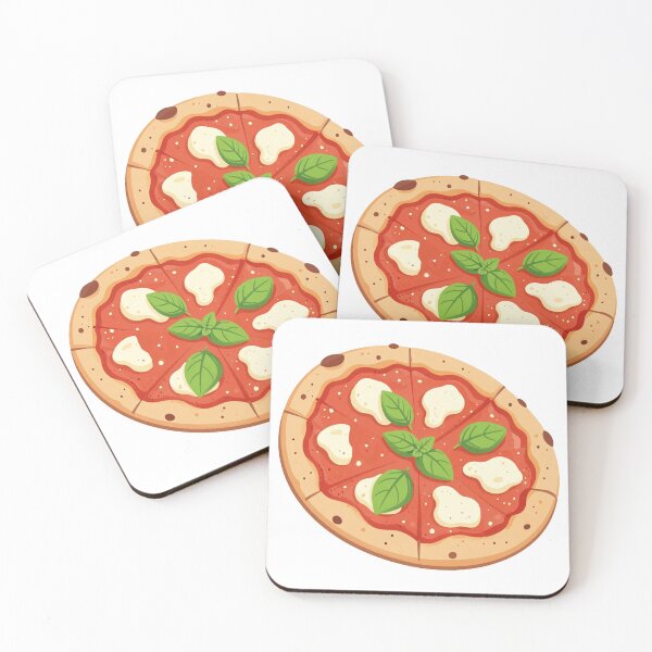 Item preview, Delicious classic Italian margherita pizza illustration designed and sold by WildArtIT.