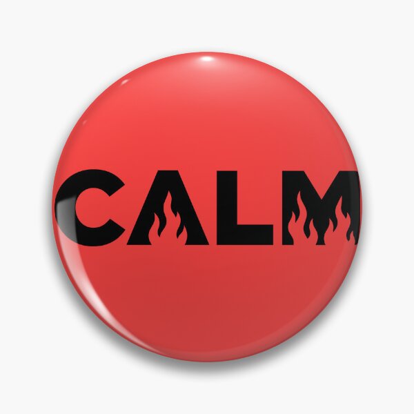 Item preview, CALM — Minimalist Typography with Burning Flame Graphic designed and sold by bambooks.tabooks.