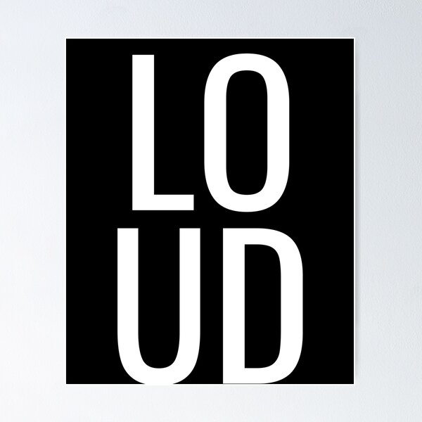 Item preview, Loud Large Text Music Funny Strong designed and sold by KNUXX Shop.