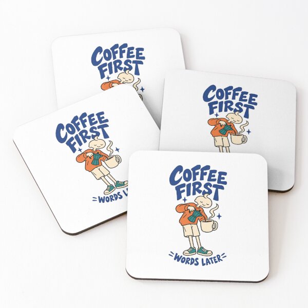 Item preview, Coffee First Words Later Retro Humor designed and sold by zero8.design.