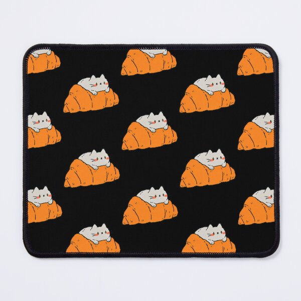 Item preview, Cute Cat Croissant Bakery Loaf | Wholesome Cozy French Pastry Art designed and sold by kuwagatamushi.