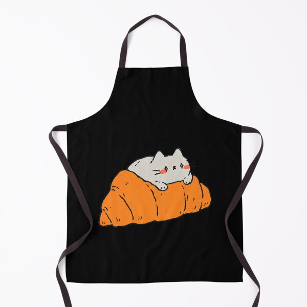 Item preview, Cute Cat Croissant Bakery Loaf | Wholesome Cozy French Pastry Art designed and sold by kuwagatamushi.