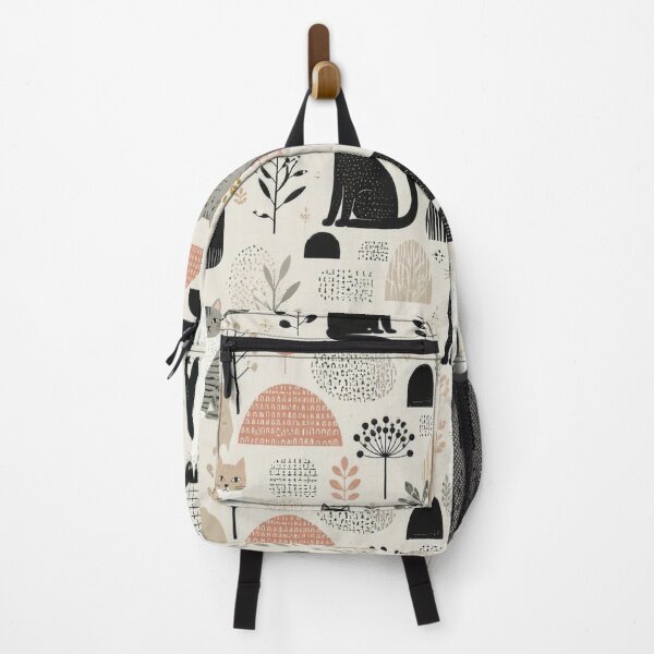 Item preview, Cute Scandinavian Cat Pattern | Nordic Floral Cat Design designed and sold by Aramdesing.