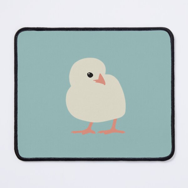 Item preview, Cute Minimalist Chick on Soft Teal Background designed and sold by Nasdigitalart.