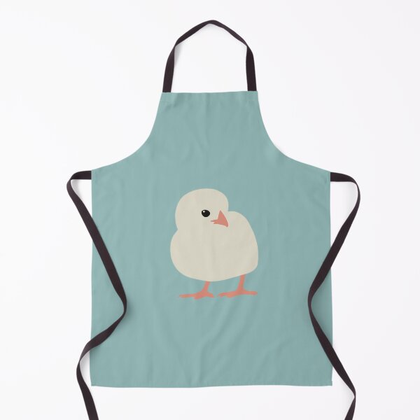 Item preview, Cute Minimalist Chick on Soft Teal Background designed and sold by Nasdigitalart.