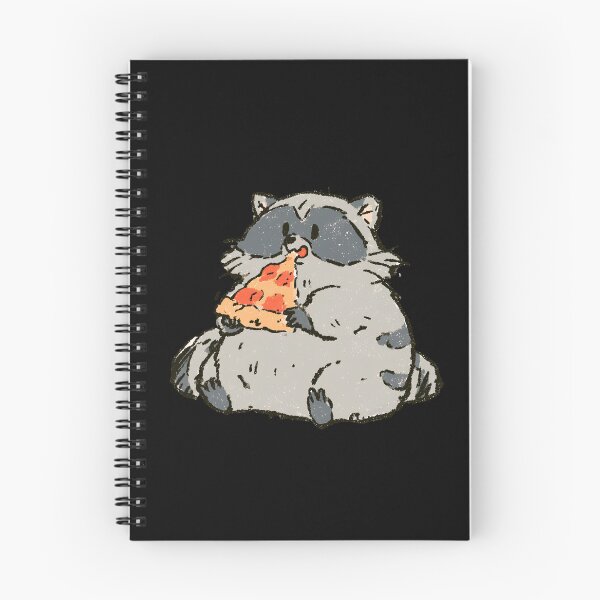Item preview, Cute Chubby Raccoon Eating Pizza Slice | Wholesome Trash Panda Art designed and sold by kuwagatamushi.