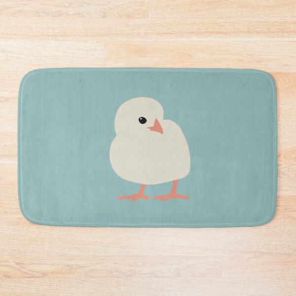 Item preview, Cute Minimalist Chick on Soft Teal Background designed and sold by Nasdigitalart.