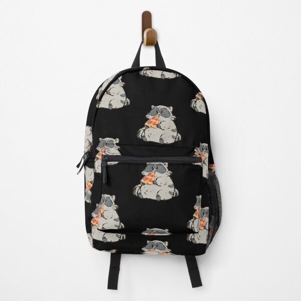 Item preview, Cute Chubby Raccoon Eating Pizza Slice | Wholesome Trash Panda Art designed and sold by kuwagatamushi.