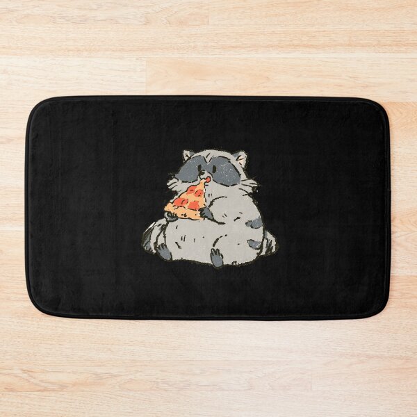 Item preview, Cute Chubby Raccoon Eating Pizza Slice | Wholesome Trash Panda Art designed and sold by kuwagatamushi.