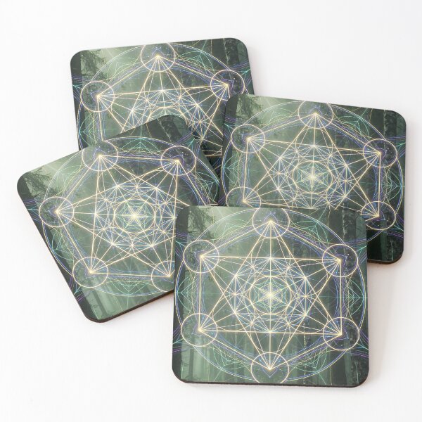Item preview, Glowing Golden Metatron's Cube Forest Path | Monkeybusiness designed and sold by monkeybusiness.pt.