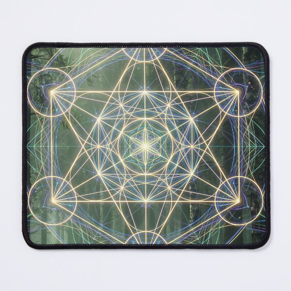 Item preview, Glowing Golden Metatron's Cube Forest Path | Monkeybusiness designed and sold by monkeybusiness.pt.