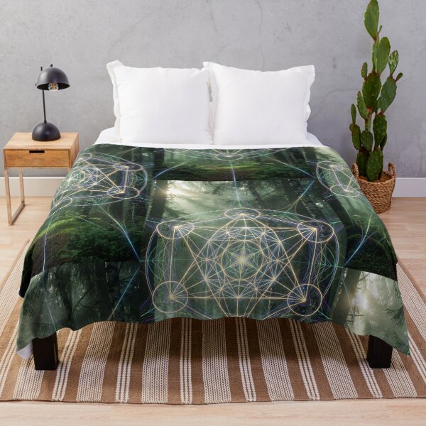 Item preview, Glowing Golden Metatron's Cube Forest Path | Monkeybusiness designed and sold by monkeybusiness.pt.