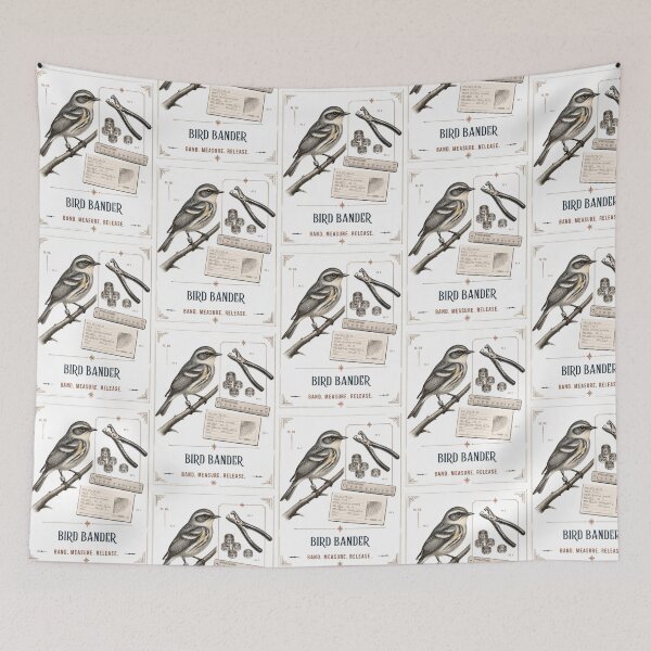 Item preview, Bird Bander Vintage Field Guide designed and sold by ArtisShops.