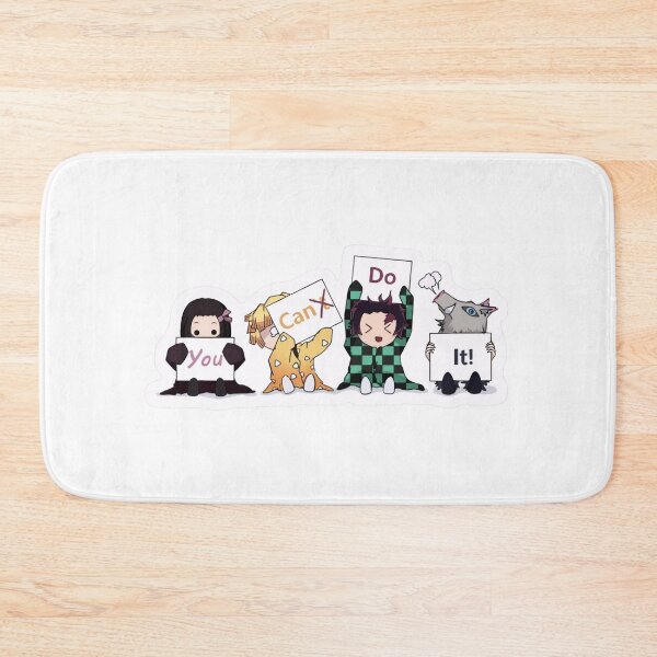 Item preview, Chibi Demon Slayer Squad You Can Do It Motivational Anime Art designed and sold by BlackSyeth.