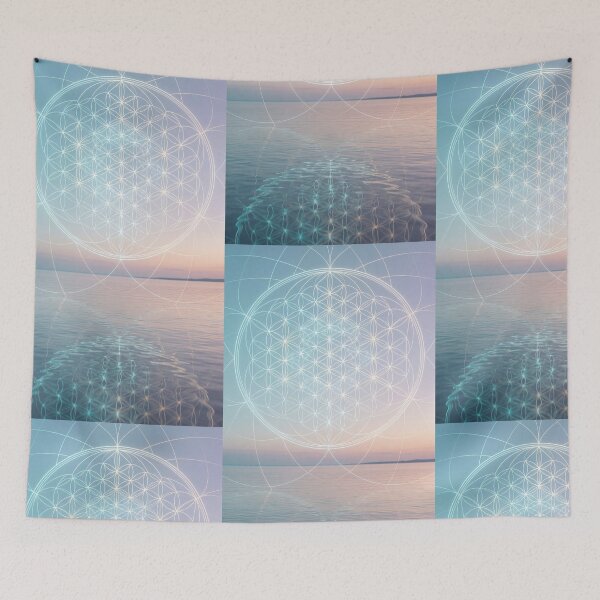 Item preview, Glowing Flower of Life Ocean Horizon Reflection | Monkeybusiness designed and sold by monkeybusiness.pt.