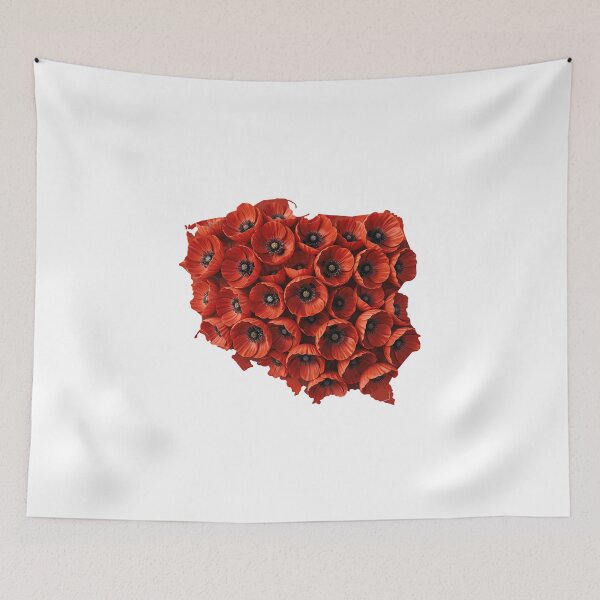 Item preview, Poland Poppy Map designed and sold by jkrphoto.