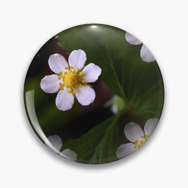 Item preview, Strawberry flowers on the background of green leaves close-up designed and sold by IgorKovalenko.
